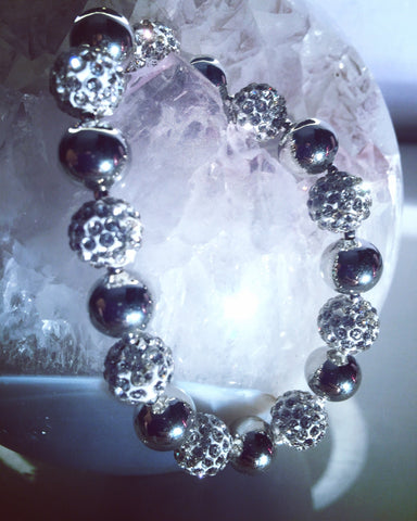 SILVERSHINE GLITTER BRACELET - C o s m i C ^ O x y g e N