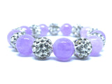 Lavender Glitter Stone Bracelet - C o s m i C ^ O x y g e N