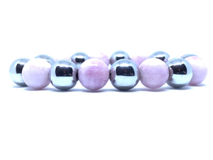 Pink Metalic Stone Bracelet - C o s m i C ^ O x y g e N