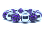 Metalic Purple Stone Bracelet - C o s m i C ^ O x y g e N